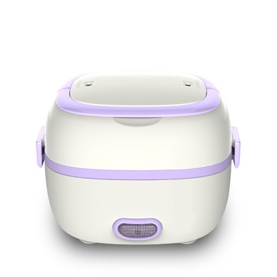 Mini arrocera termostato de arroz huevo vaporera eléctrica caja de almuerzo recipientes para guardar comida calentador de alimentos para la oficina en casa