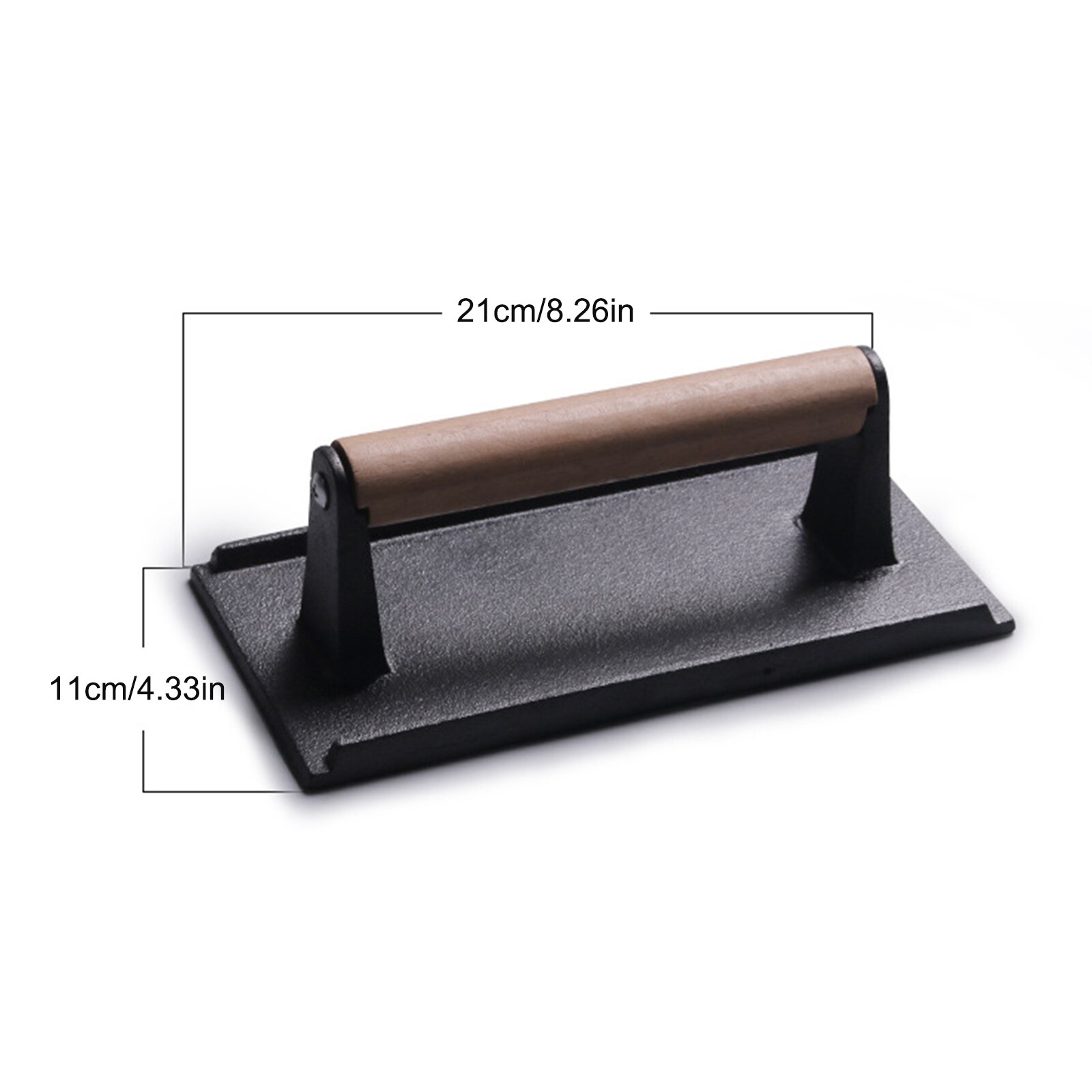 Kitchen Tool Meat Press Pee Grill Press Cast Iron Pressure Plate 1pcs Meat Press 21x11cm Bbq Barbecue Squid Press Plate