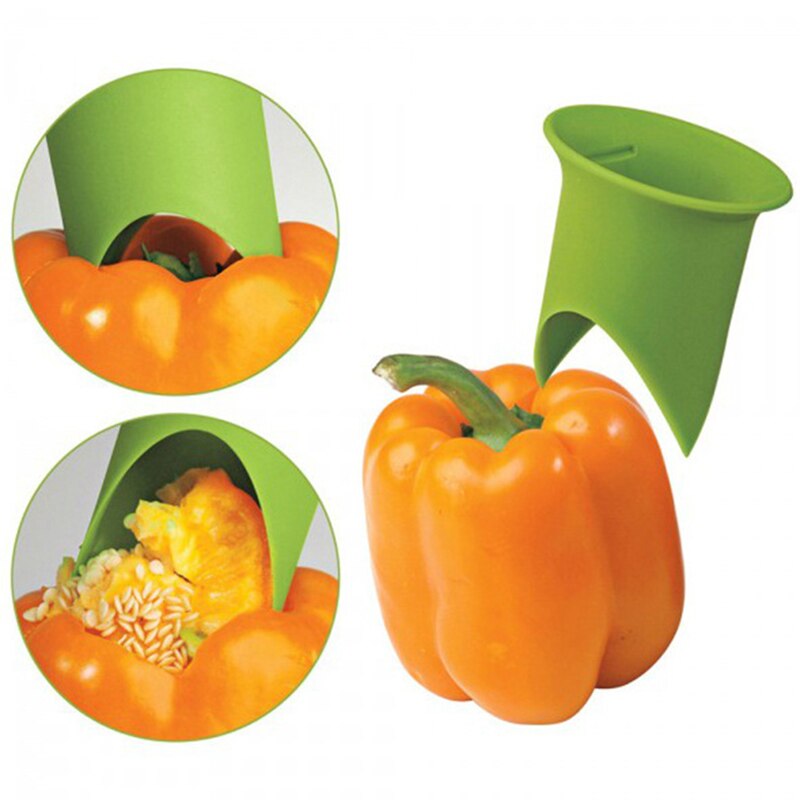 2 st/set plast peppar chili kärnor peppar kärna separator grönsak frukt kärna remover köksredskap prylar