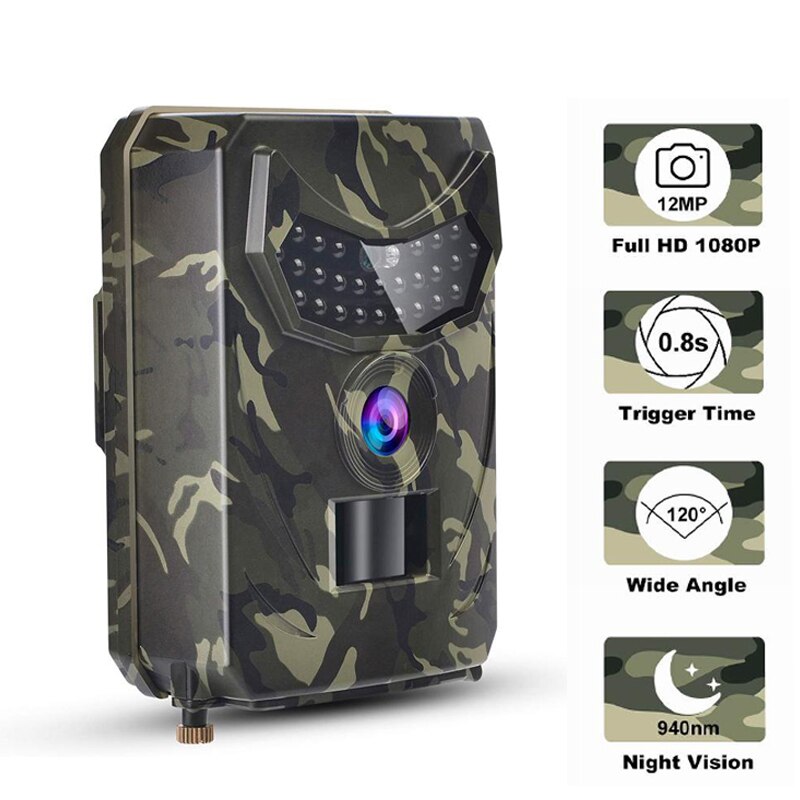 Hunting Night Vision Camera PR100 Trail Thermal Imager Video Camera For Scouting Game With Trap 12MP 1080P Video Trail Wildlife