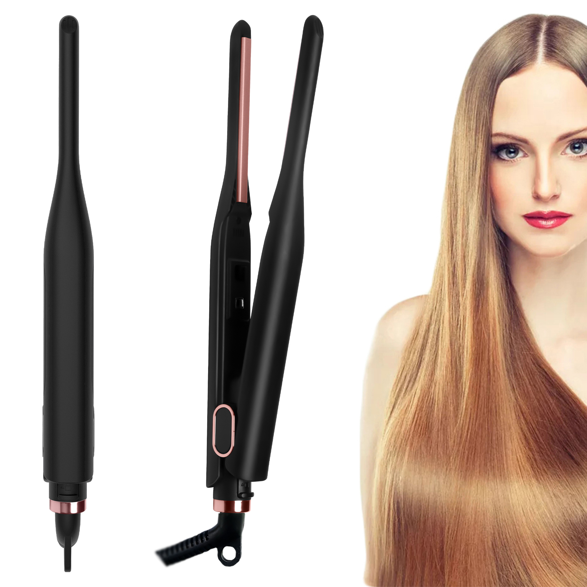 Mini Stijltang Kleine Stijltang voor Kort Haar 2 in 1 Haar Rechttrekken Krultang Potlood Stijltang Styling Tools