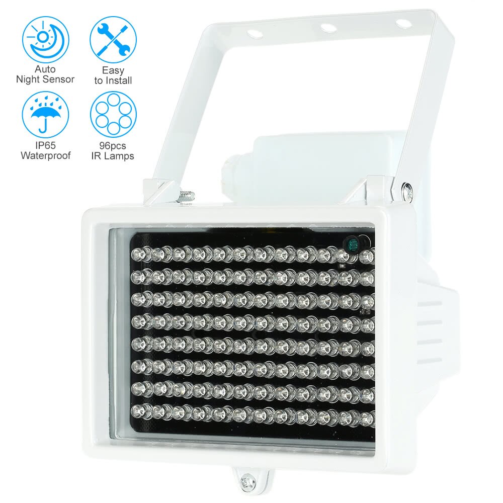 96 LEDS IR Illuminator Array Infrared Lamps Night Vision Outdoor Waterproof For CCTV Security Camera