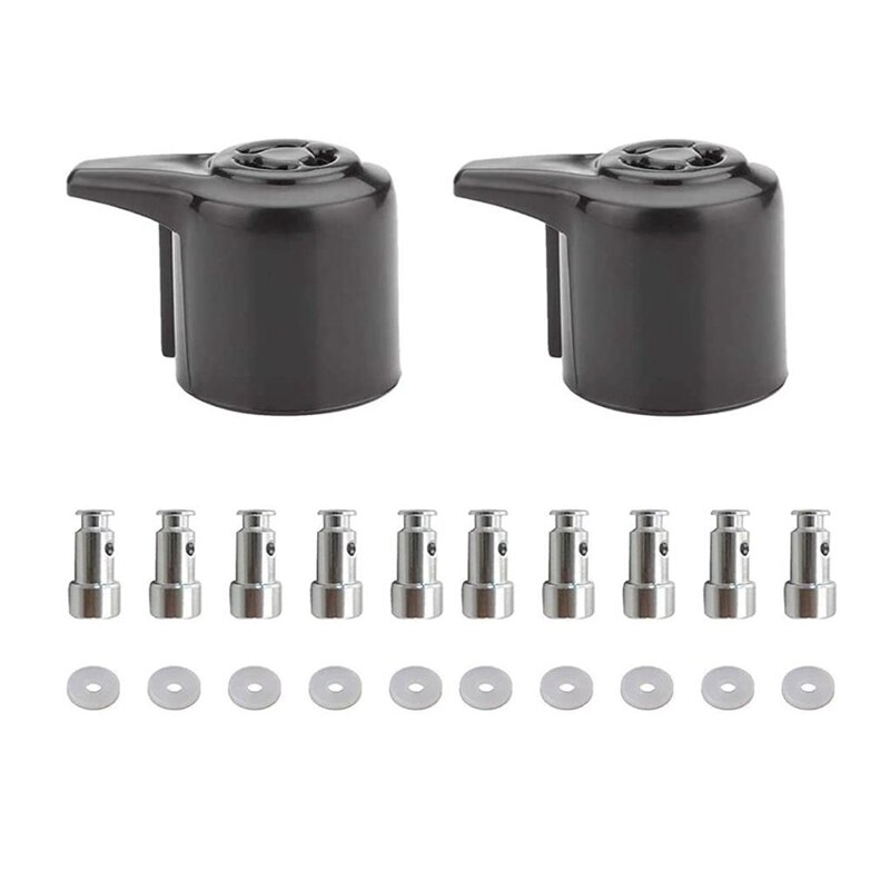 2 Pack Steam Release Valve With 10 Pcs Universal Replacement Floater And Sealer For Replacement Parts Pressure Cookers: Default Title