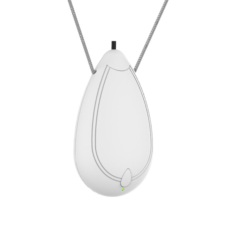 Mini Wearable Air Purifier, Personal Travel Size Air Purifier, Necklace &amp; Portable USB Charging Smoke Purifier: white