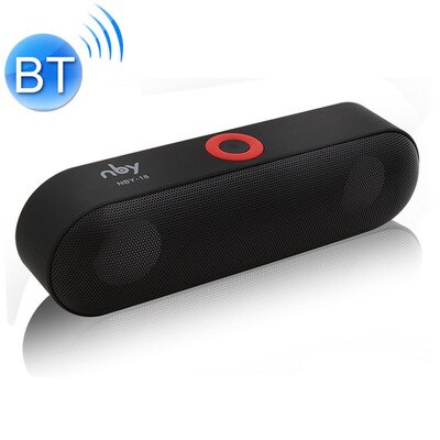 Mini Bluetooth Speaker Portable Wireless Speaker Sound System 3D Stereo Music Surround Support TF AUX USB NBY18 for Smartphones: Black
