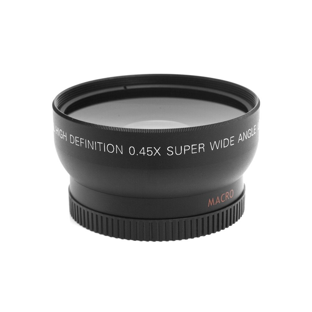 Universele 55 Mm 0.45x Super Hoge Resolutie Groothoek + Ingebouwde Afneembare Macro Conversie Lens Voor Dslr Dc camera