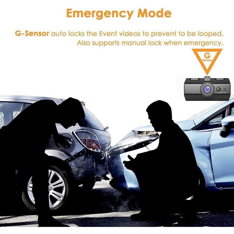 1080P Mini Car Driving Recorder DVR Vehicle Camera G-Sensor Video Recorder DVR Dash Cam with Night Vision 2 Inch