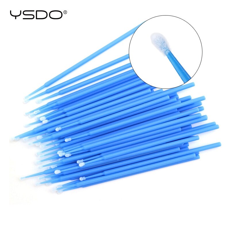 100 Uds desechables hisopo de algodón de extensión de pestañas herramientas Mascara cepillo aplicador pestañas extensión aplicador de maquillaje quitar herramienta