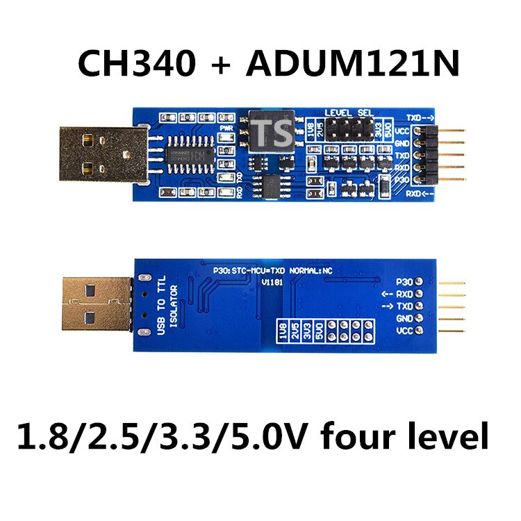 FT232 / CH340 / CP2102 USB to TTL USB to serial UART module FT232RL voltage isolation signal isolation Four level: CH340.121 4 level