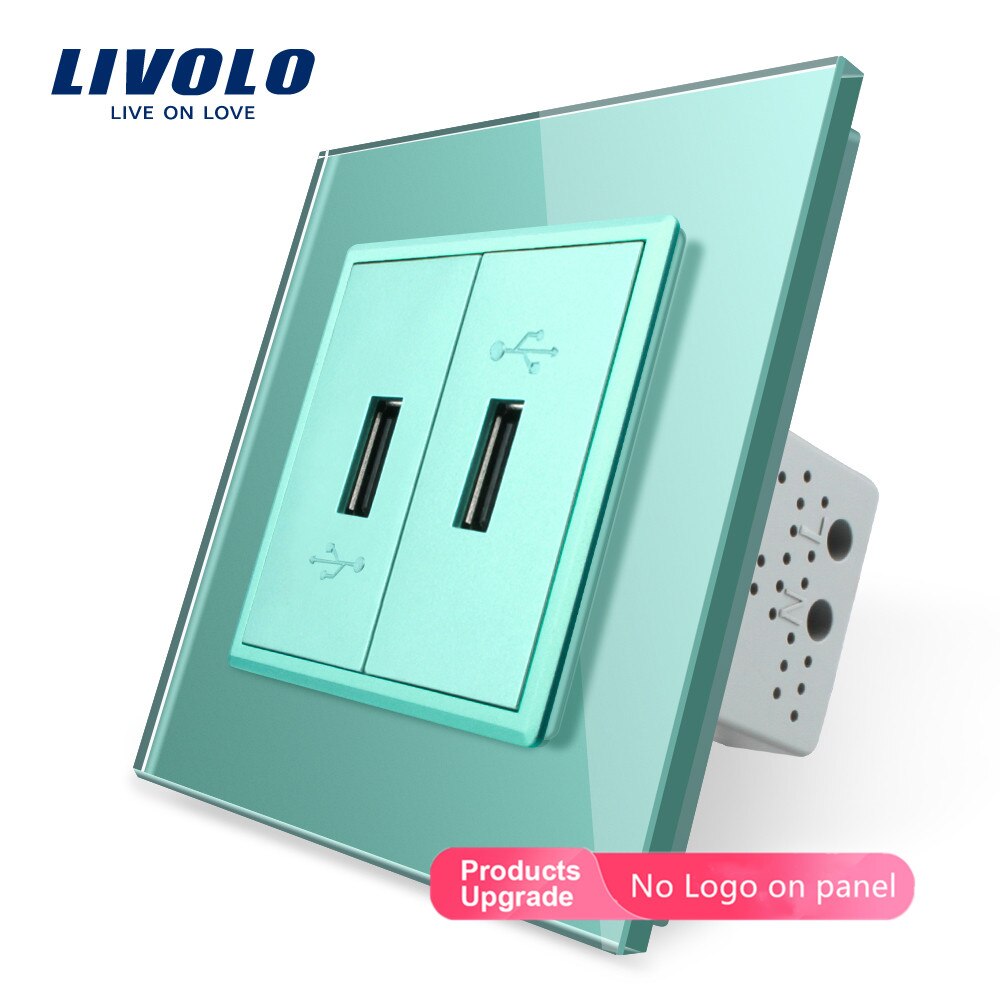 Livolo luxury Wall Touch Sensor Switch,Light Switch,Crystal Glass,Power Socket,multifunctional sockets,Free Choice,no logo