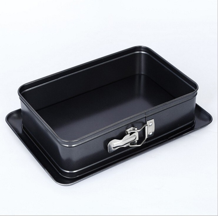 Portable non-stick metal cheese cheesecake pan, Springform pan, detachable rectangular cake pan, carbon steel baking pan