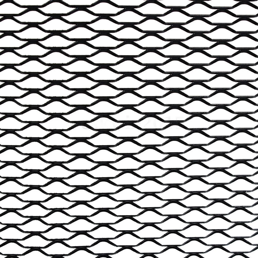 Aluminum alloy Car front bumper Mesh grill grille cover Universal Aluminum Mesh Grill Section Car Vehicle Black body Grille Net