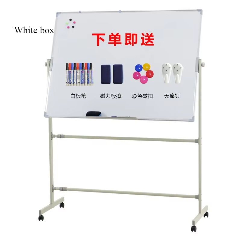 Mobiel klein schoolbord Whiteboard Groen bordbeugel Dubbelzijdig magnetisch thuiskantoor Onderwijs Graffiti Schrijven: 72*36 inches / Ivoor