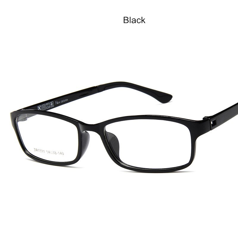 Small Square Frame Eyeglasses Anti-blue Light Women Computer Myopia Eye Glasses Optics Plastic Glasses: Black