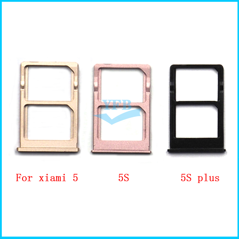 10pcs SIM Card Tray Slot Holder For Xiaomi Mi5 Mi 5 S 5S plus SIM Card Tray Slot Holder Adapter Replacement Parts