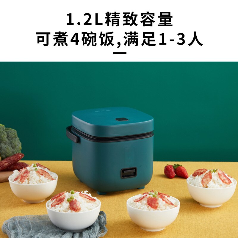 1.2L Mini Rice Cooker Multi-function Single Electric Rice Cooker Non-Stick Household Small Cooking Machine Make Porriage Soup