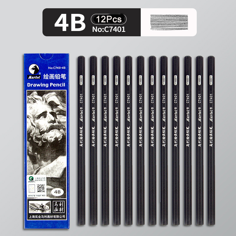 12Pcs 2H HB B 2B 3B 4B 5B 6B 7B 8B 12B 14B Sketch Drawing Graphite Shading Charcoal Pencils Set Sketching for Artists Beginners: Red
