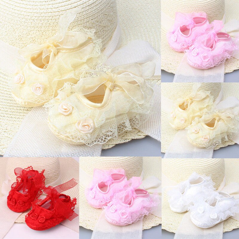 Baby Girl Kid Barefoot Sandals Shoes Headband Lace Flower Foot Band