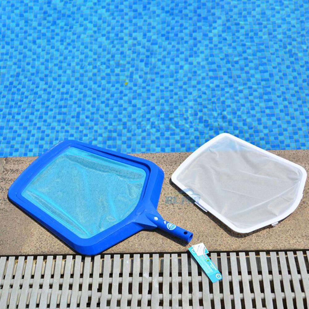 Swimming Pool Net Leaf Skimmer Rake Net Detachable Fine Mess Cleaning Net Rod Not Included Outdoor Pool Pond Cleaning Tools 20E