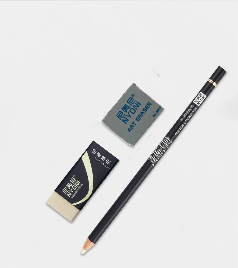 Charcoal Pencil Sketch Set Sketching Pencils Wood Painting Pencil Earser Knife Stationery Supplies School Students