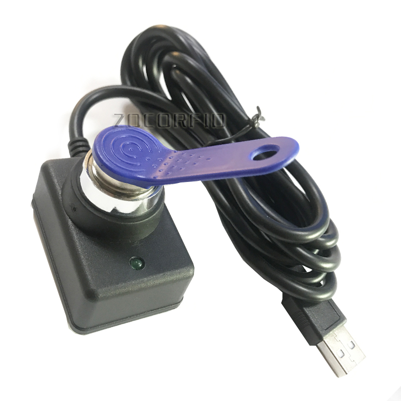 USB iButton TM-Sonde DS1990A Sonde aus Zinklegierung iButton-Sonde/Leser DS1990A TM iButton-Leser USB Plug-and-Play