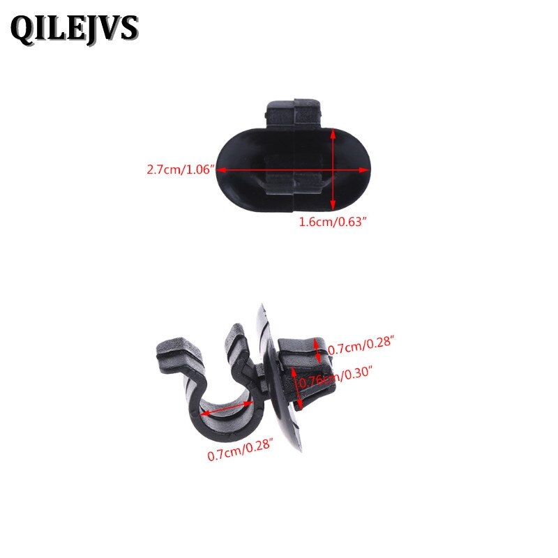 QILEJVS 10x Motorkap Verblijf Clip Plastic Sluiting Houder Voor Citroen Peugeot Vauxhall Vivaro
