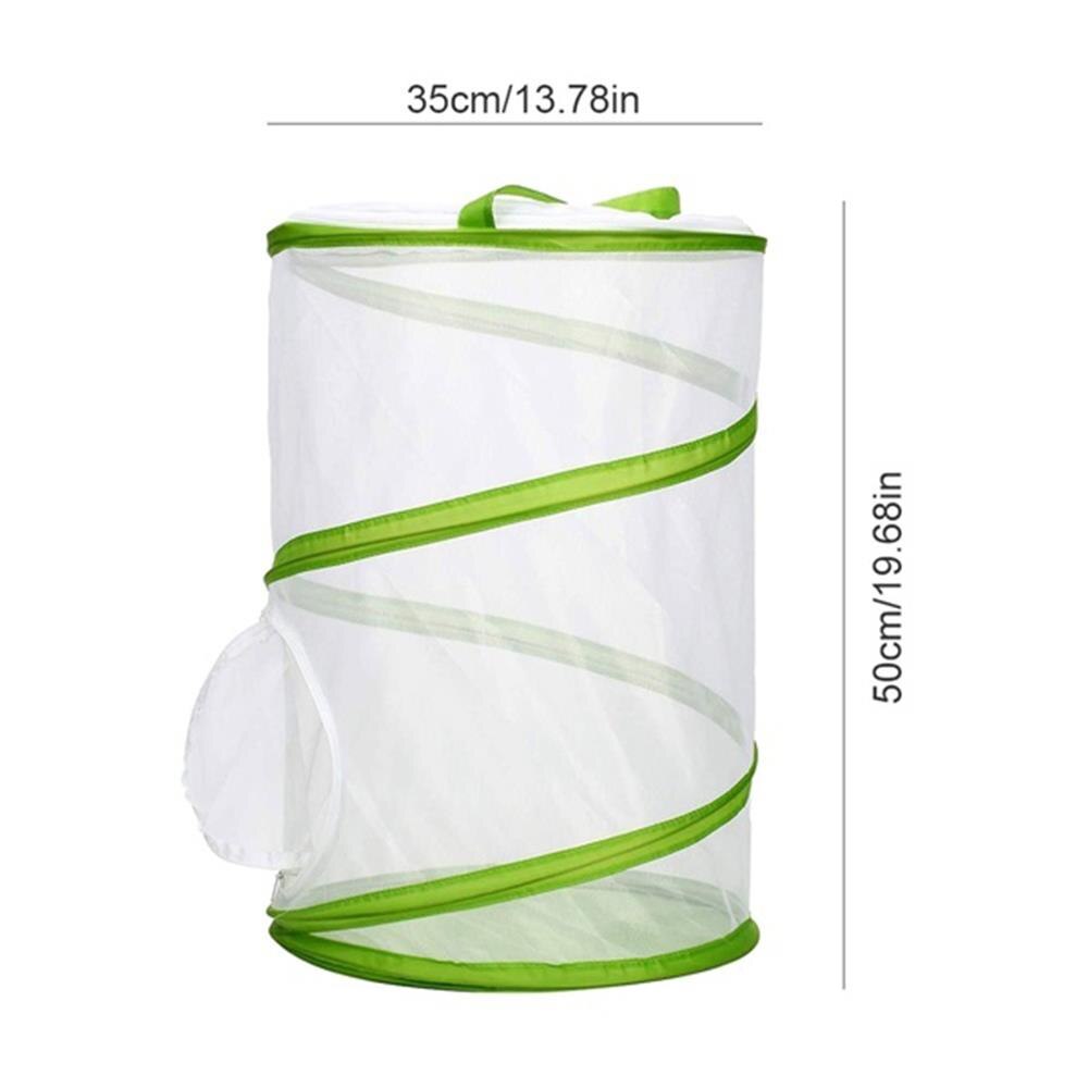Insect Habitat Cage Green 35*50cm Large Butterfly Habitat Cage Mesh Kids Extendable Butterfly Kids Extendable Insect Camp