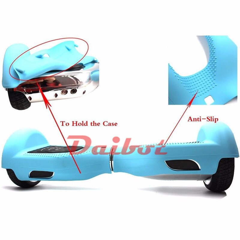 Auto-équilibrage Scooter électrique 6.5 pouces Anti-rayure coque en Silicone pour Hoverboard électrique Multi couleur coque en Silicone de protection