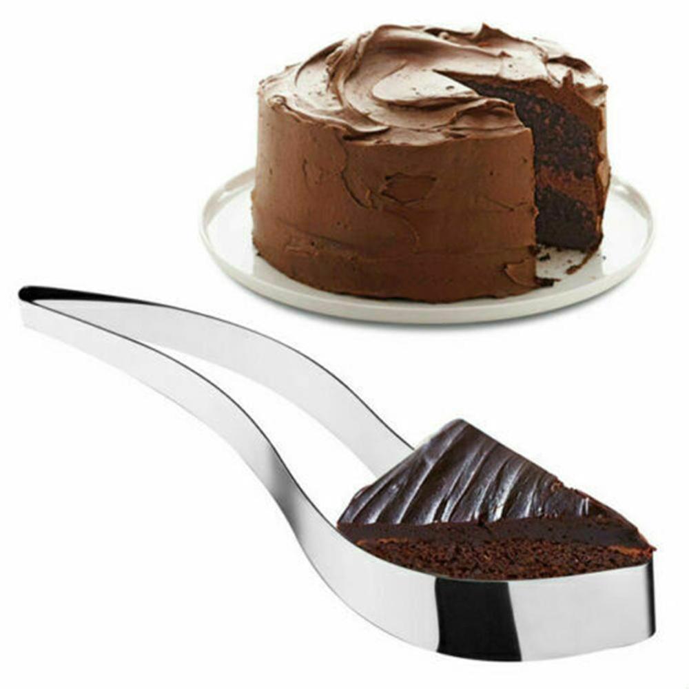 Cake Slicer Rvs Perfect Eetbare Keuken Gebruiksvoorwerp Keuken Gadgets Gadget Clip Gebogen Cutter Mold Snijden Cake Baki E4U7