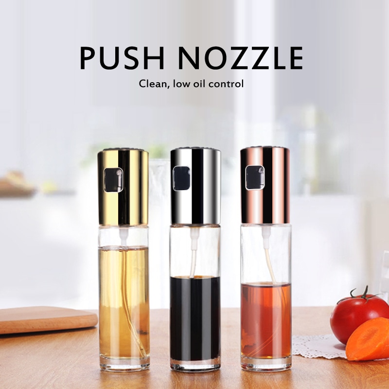 Stainless Steel Olive Oil Sprayer Bottle Pump Oil Pot Leak-proof Grill BBQ Sprayer Oil Dispenser BBQ Cookware Kitchen Gadgets