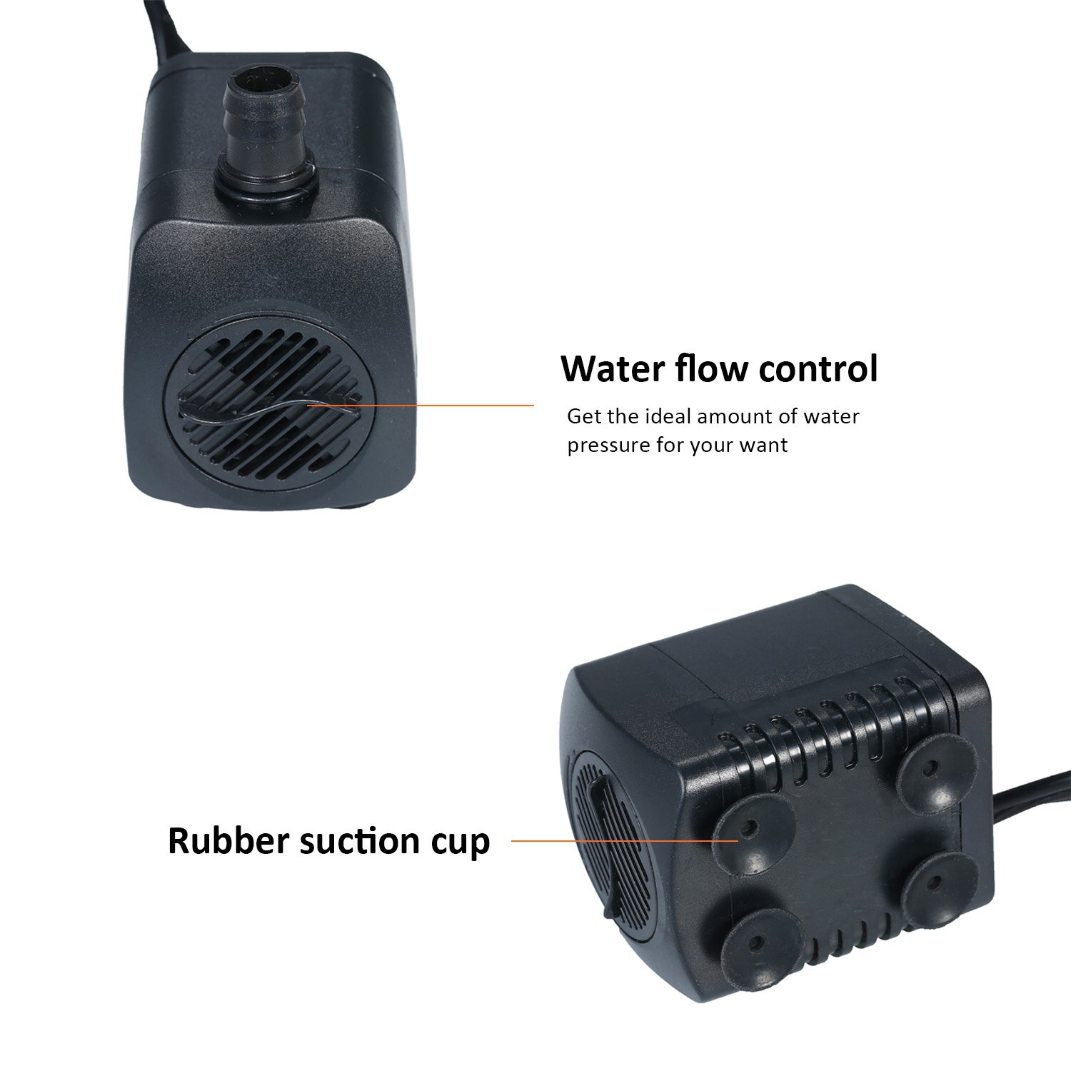 Ledet nedsænket pumpe 800l/ timer ultra-stille akvarium dam tank pool vand springvand pumpe uk plug