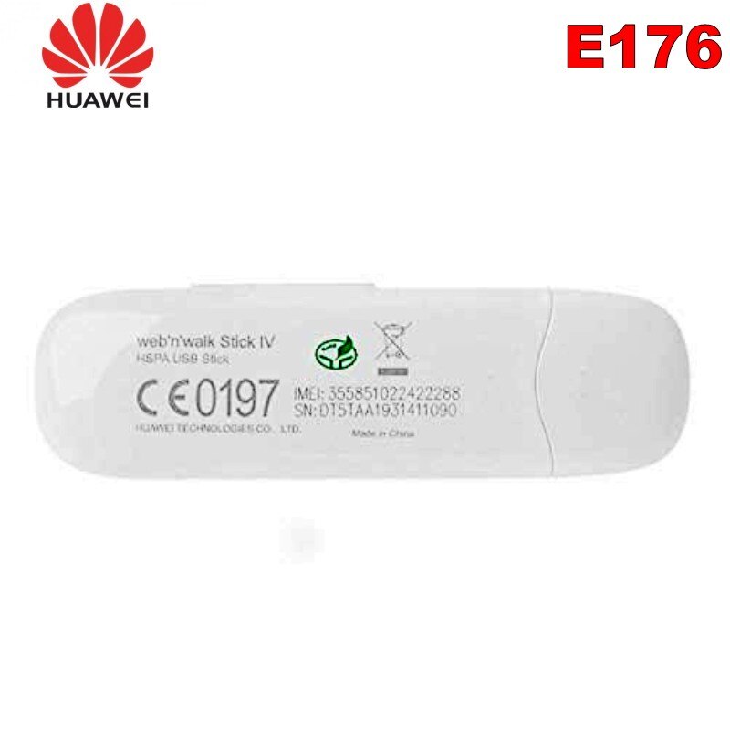 Para Huawei desbloquear HSDPA 7,2 Mbps módem USB 3G E176 apoyo HSPA/UMTS 850/1900/2100MHz