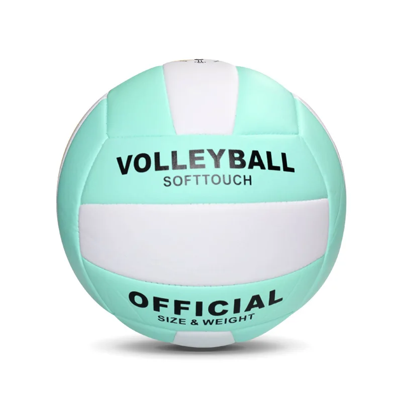 Volleybal maat 5, professioneel wedstrijdtrainingsvolleybal voor strand buiten binnen nr. 5-bal voor studenten volwassen tieners: Blauw