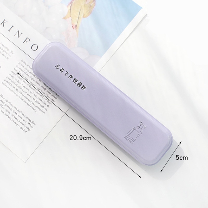 Simple Small Metal Pencil Case Stationery Iron Tinplate Tin Pencil Box Cartoon Pen Bag School Student Learning Stationery