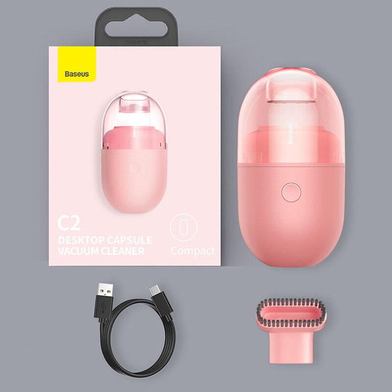 USB Capsule Desktop Vacuum Cleaner Portable Mini Handheld Electric Wireless Small Suction Dust Removal Household Cleaning Tools