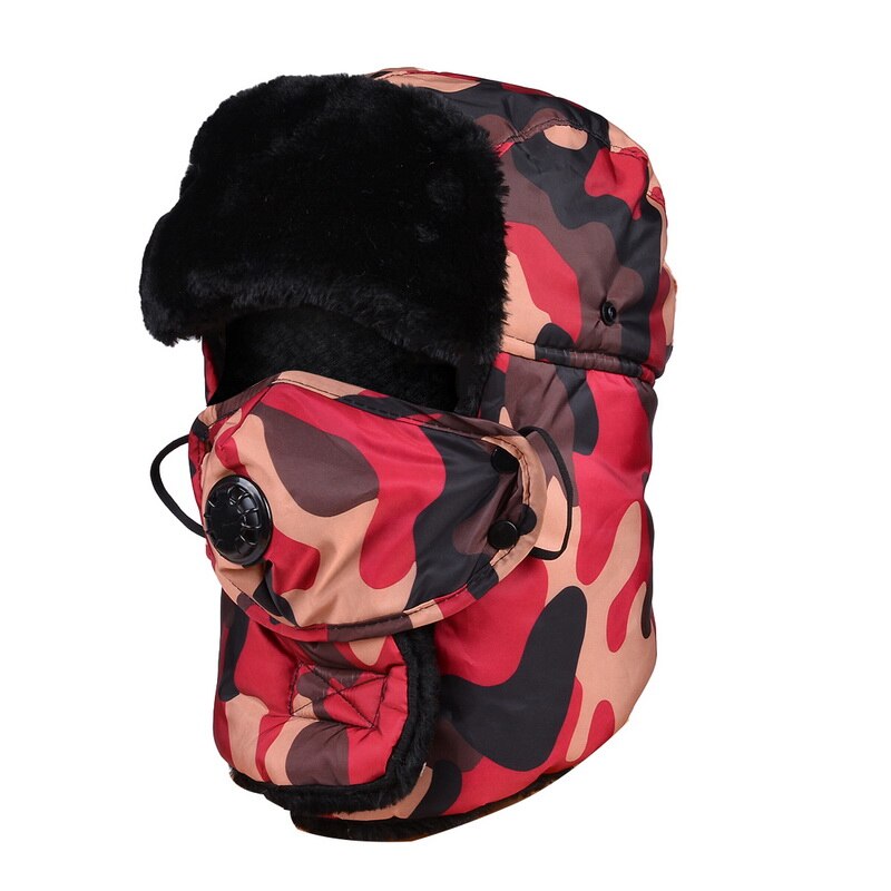Efterår og vinter camouflage varm lei feng hat mænd og kvinder vindtæt koldt ørebeskyttere udendørs vild ridning vindtæt hat: 6