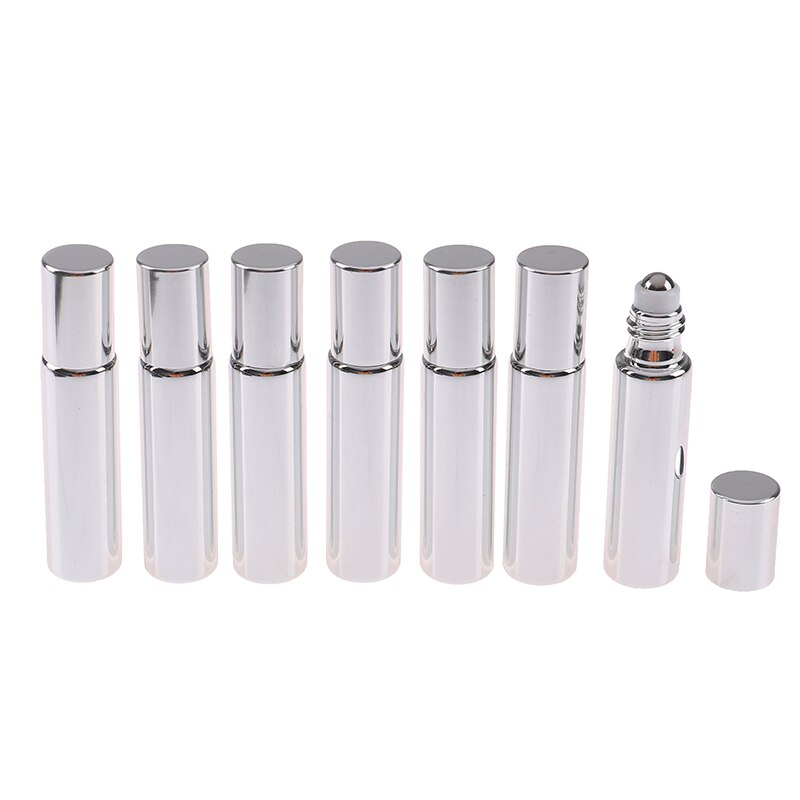 7 pièces/ensemble 10ml Mini rouleau de verre de parfum vide sur bouteille huile essentielle rouleau bouteilles Portable Mini bouteille: sv1