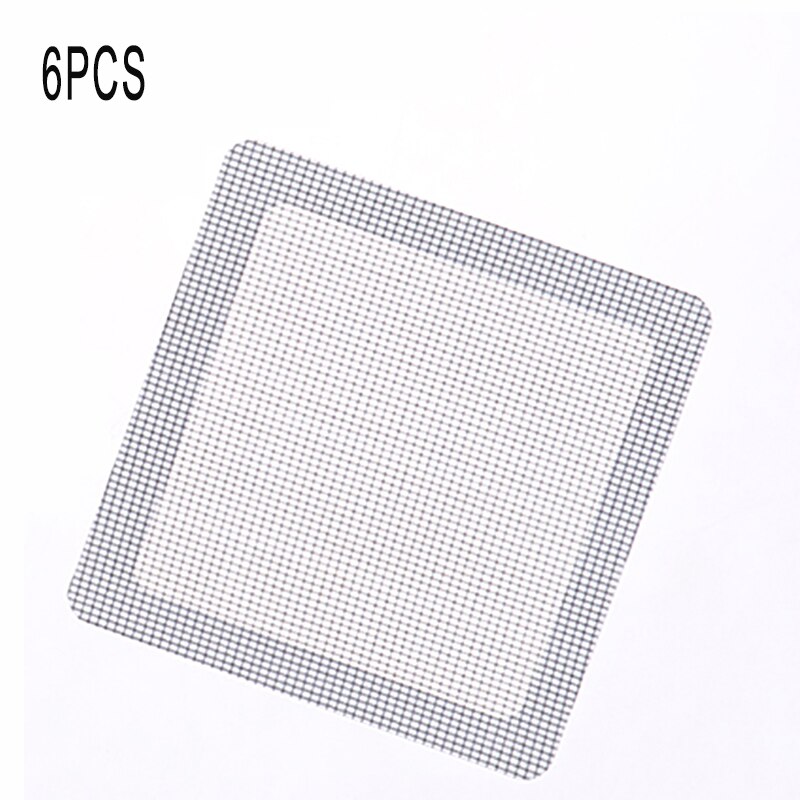6Pcs/10pcs Adhesive Fix Net Window Home Anti Mosquito Fly Bug Insect Repair Wall Patch Broken Hole Stickers Mesh Window Screen: One grid-6PCS