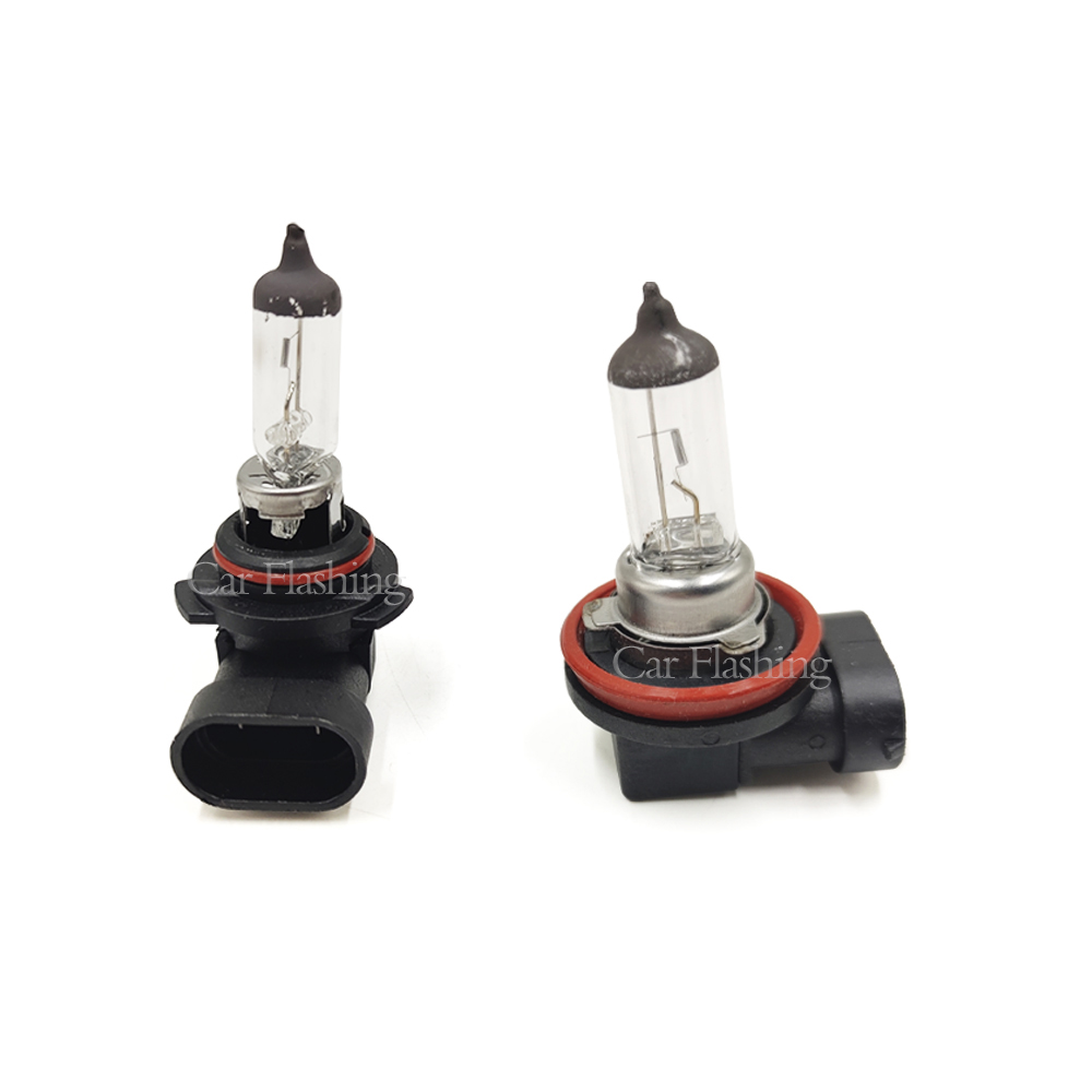 Bombilla halógena para coche, Luz antiniebla de cristal de cuarzo, 12v, 55w, H8, H11, 9006, 4300K