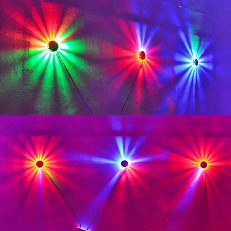 Kleurrijke Disco Lights 48LED Podium Achtergrond Decoratie Kerstfeest Wijnclub Decoratie Verlichting (1 pak)