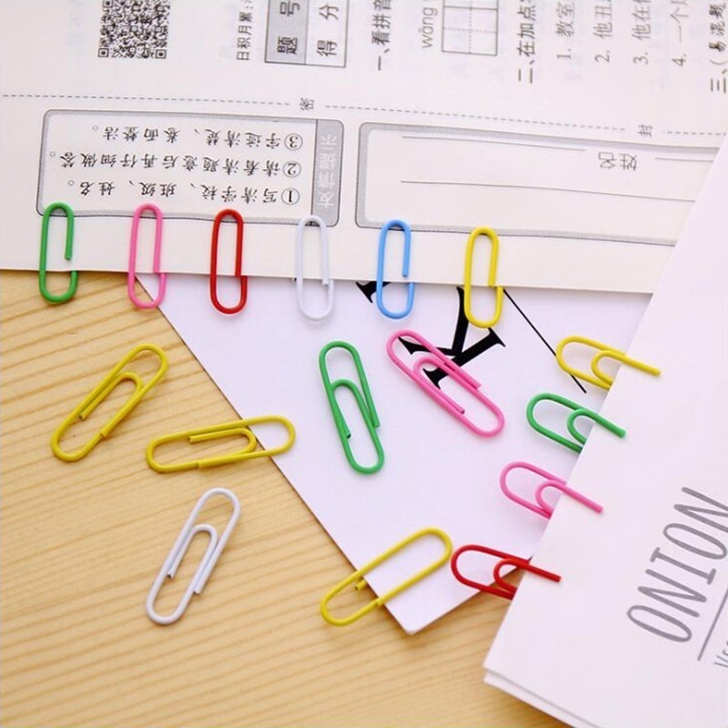 Farbige Papier Clip Metall Material Büro Schreibwaren Und Schule Liefert 20 teile/beutel