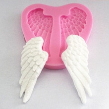 Leuke Angel 'S Wings 3D Siliconen Mal Voor Cake Chocolade Snoep Zeep Maken