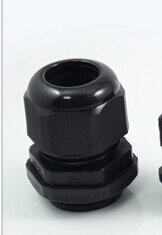 Weiß Schwarz PG21 Nylon Wasserdichte Kabel Stecker Kunststoff