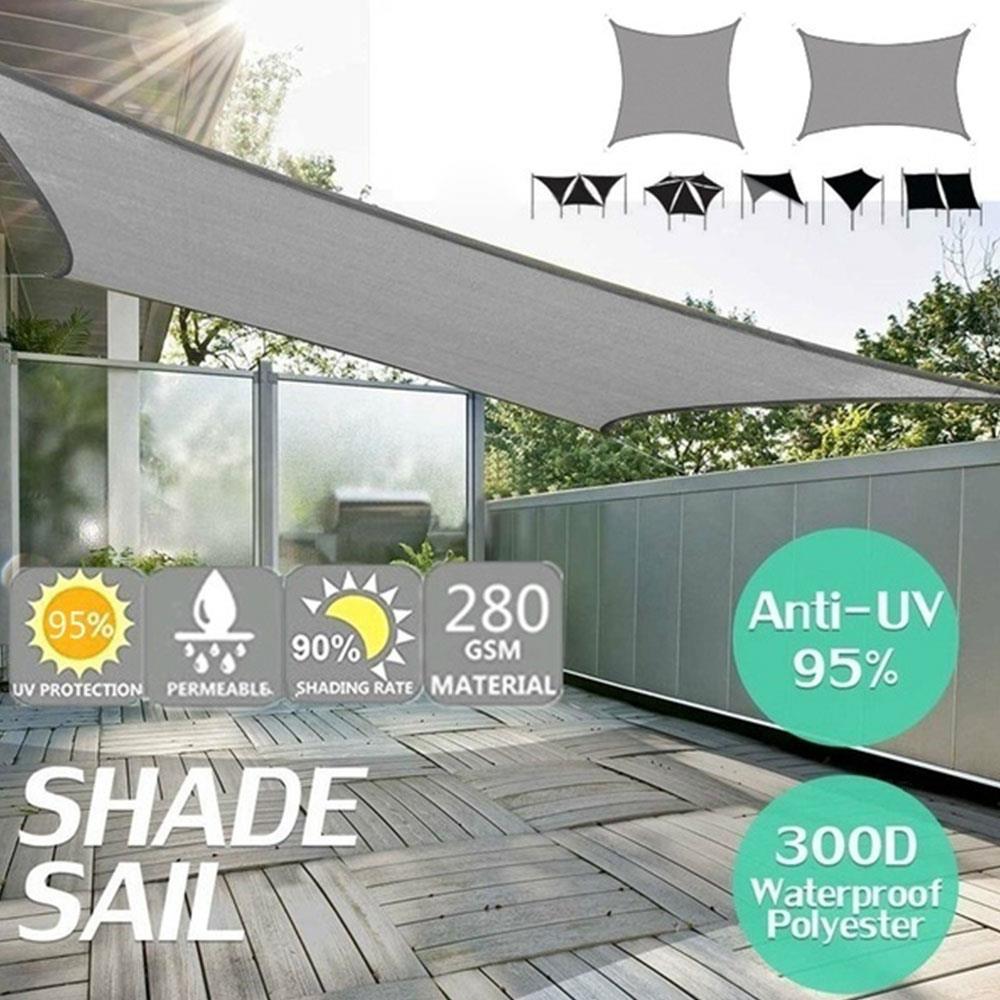 Shade Canopy Gazebo Shade Sail Awning Practical Durable Portable 3-4 People Oxford Cloth UV Waterproof Outdoors Camp