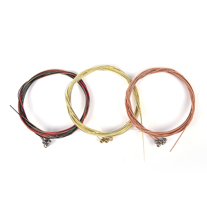 6Pcs/Set Guitar Strings Classical Guitar String Set Pure Copper Strings E-A for Acoustic Folk Guitar Classic Guitar