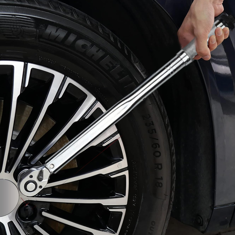 1/2-Inch Drive Click Torque Wrench Torque Wrench Metal Click Torque Wrench Adjustable Torque Wrench for Car Repair