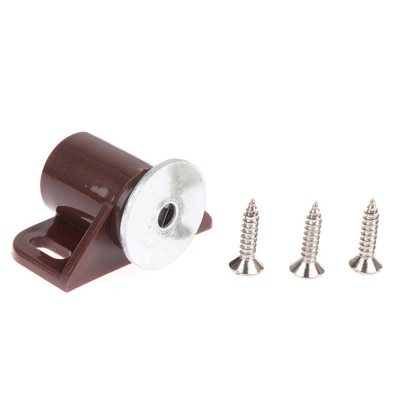 1Set ABS Round Magnetic Door Catches Latch Cabinet & Furniture Shutter Magnetic Catch Closer for Cupboards Drawers Closet