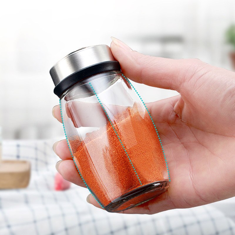 6 Jar Revolving Spice Rack Organizer Caddy Rotating Holder Spice Storage for Seasoning Salt Sugar Pepper Shakers Jar Oil Bottle