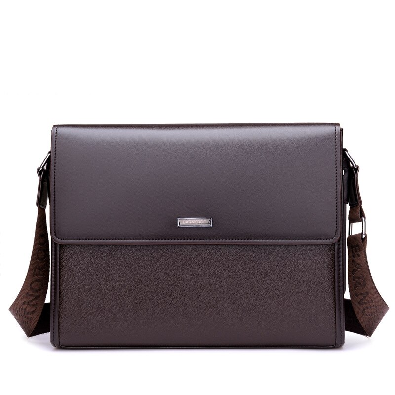 PU Leer Mannen Aktetas mannen Messenger Bag Mannelijke Laptop Tas Zakelijke Mode Grote Capaciteit Schoudertassen Reizen tas: coffee