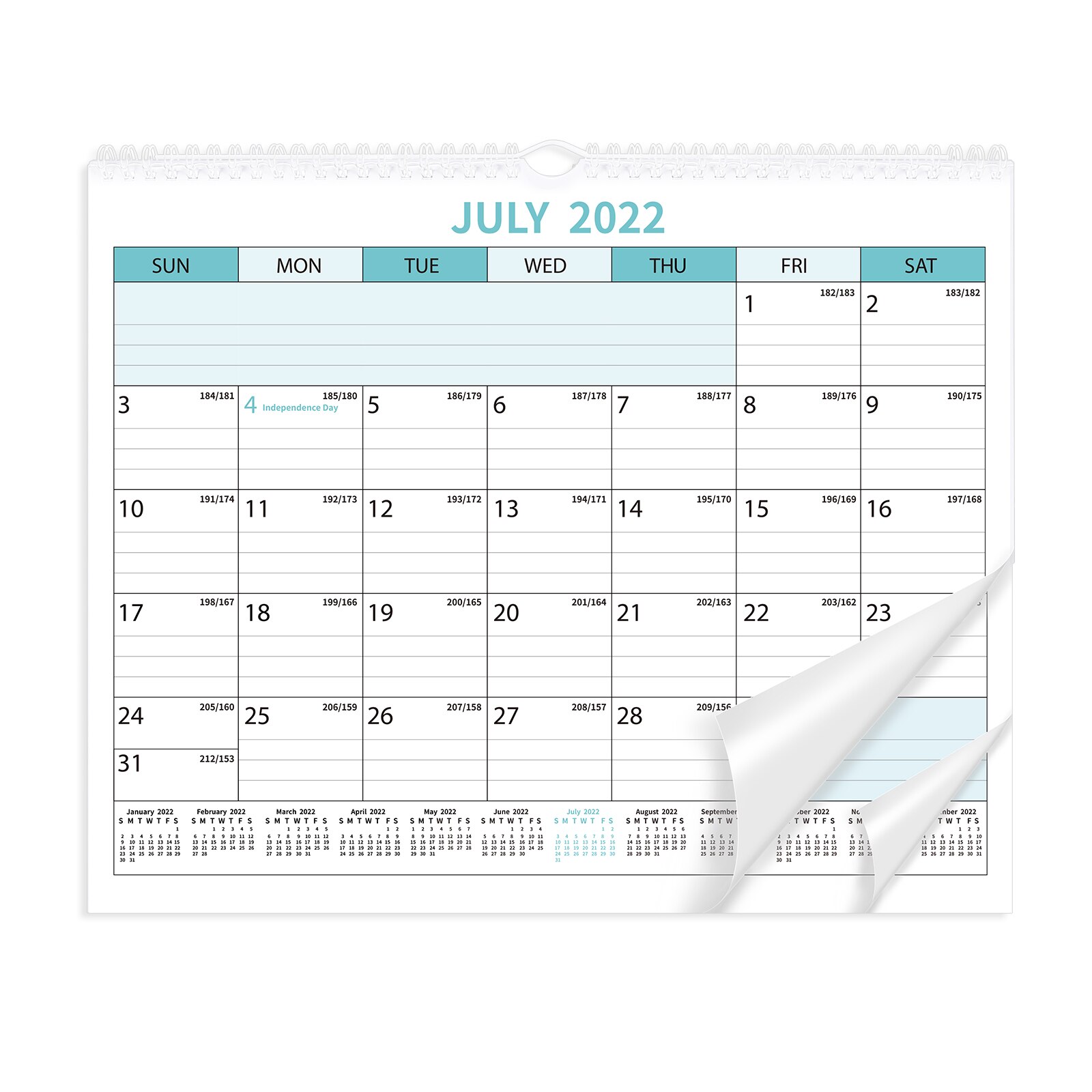 1 Pc Exquisite Durable Hanging Calendar Wall Calendar 2022-2023 for Scheduling Office